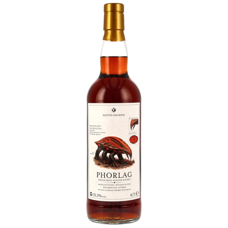PHORLAG 11 Jahre 2015/2026 - Scotch Universe - 1st Fill Oloroso Sherry Hogshead 55,3% 0,7l