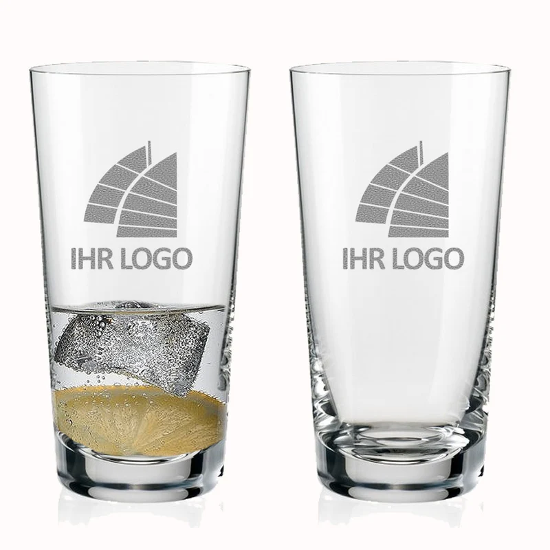 Longdrinkglas / Trinkglas mit Gravur deines Logos / Designs 0,3 l