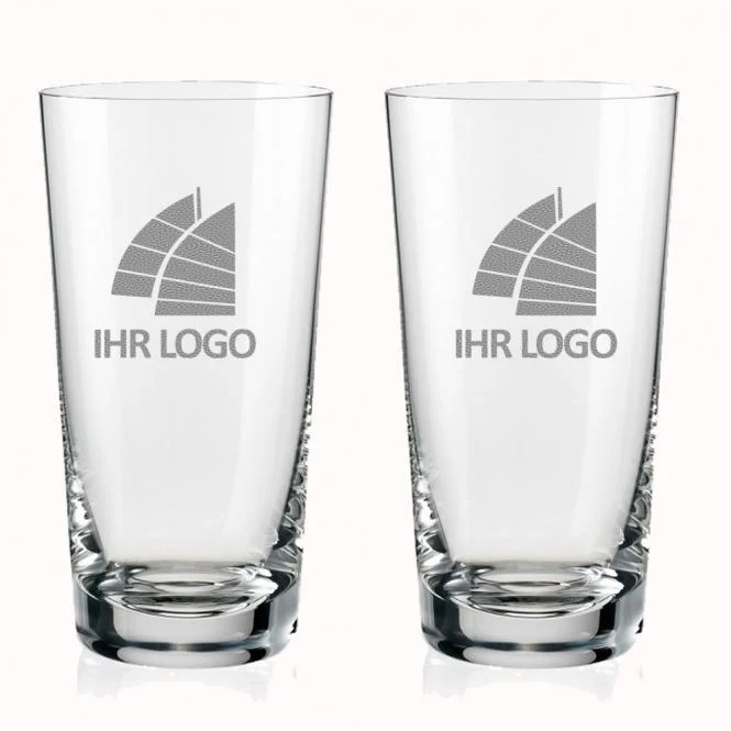Longdrinkglas / Trinkglas mit Gravur deines Logos / Designs 0,3 l