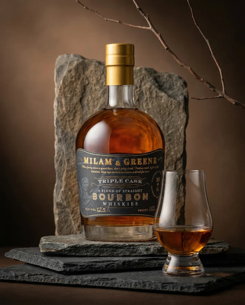 Milam & Greene Triple Cask Blend of Streaight Bourbon 52,5 %