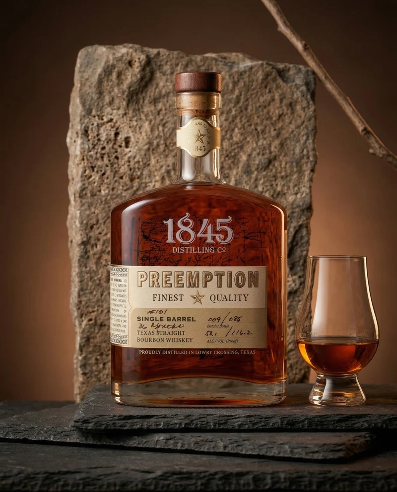 1845 Preemption Texas Straight Bourbon Single Barrel 58,1%