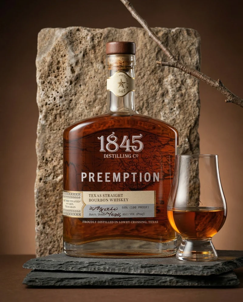 1845 Preemption Texas Straight Bourbon 50%
