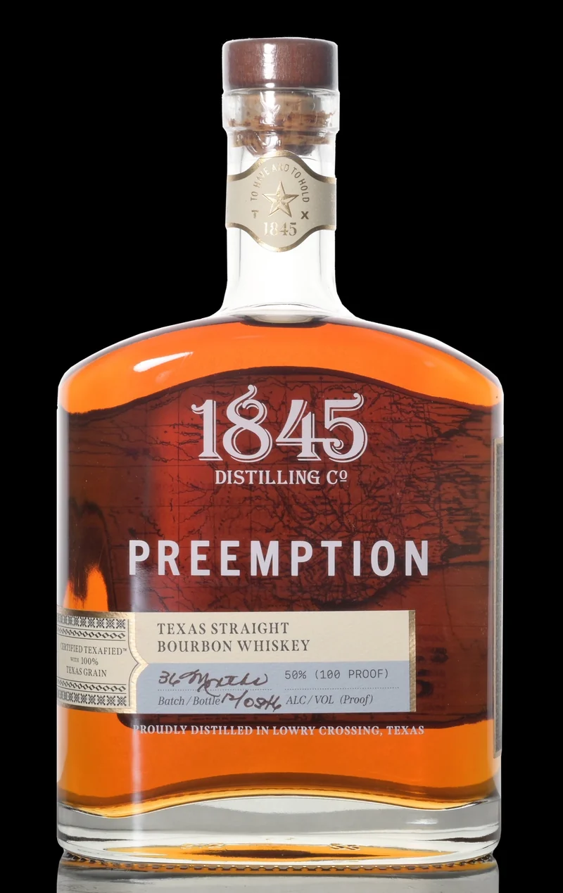 1845 Preemption Texas Straight Bourbon 50%