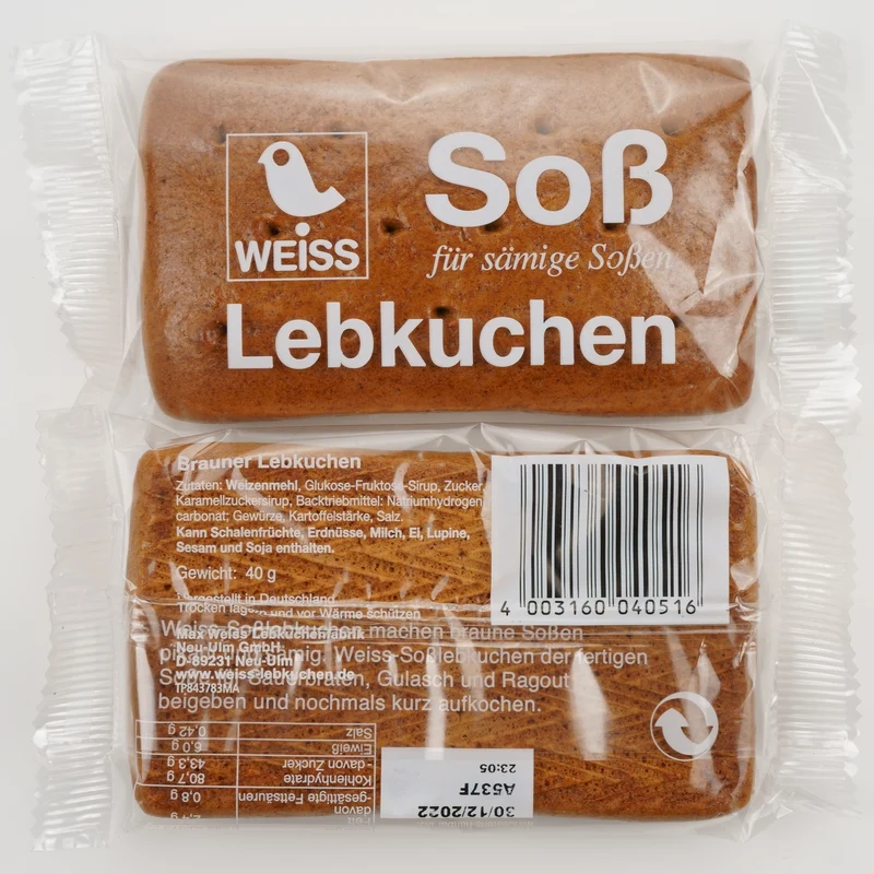 Saucenlebkuchen Speisekuchen Soßenlebkuchen