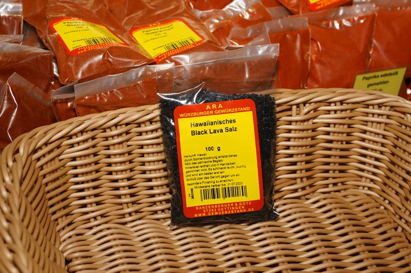 Hawaiianisches Black Lava Salz