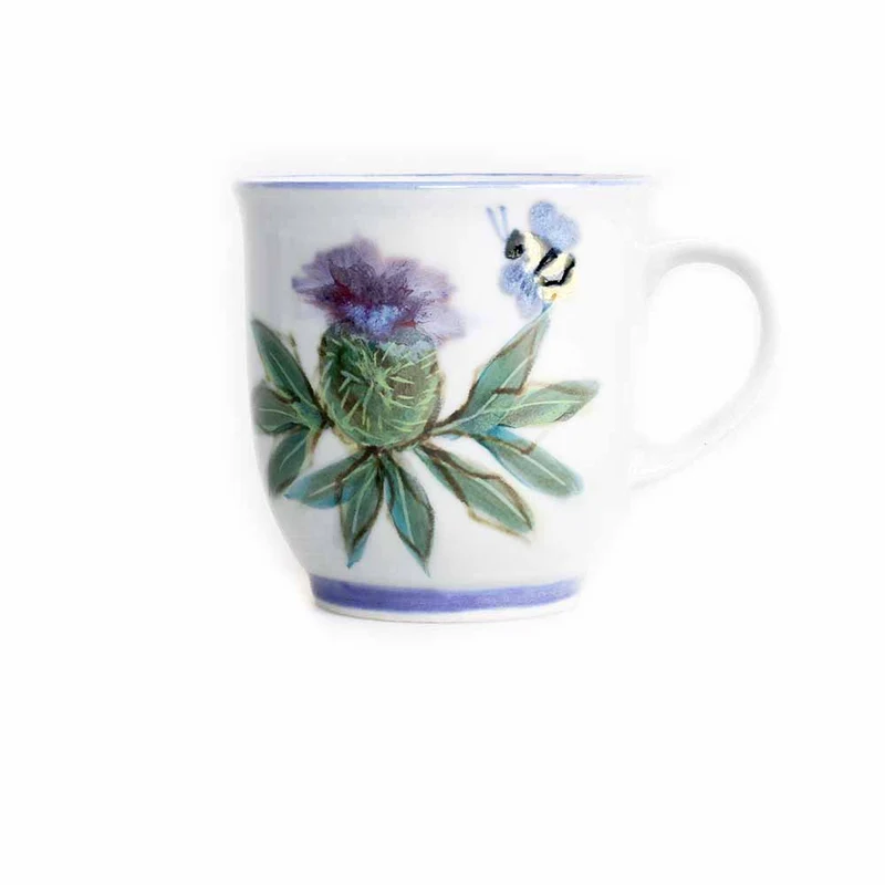 Highland Stoneware Keramik Becher Schottische Distel