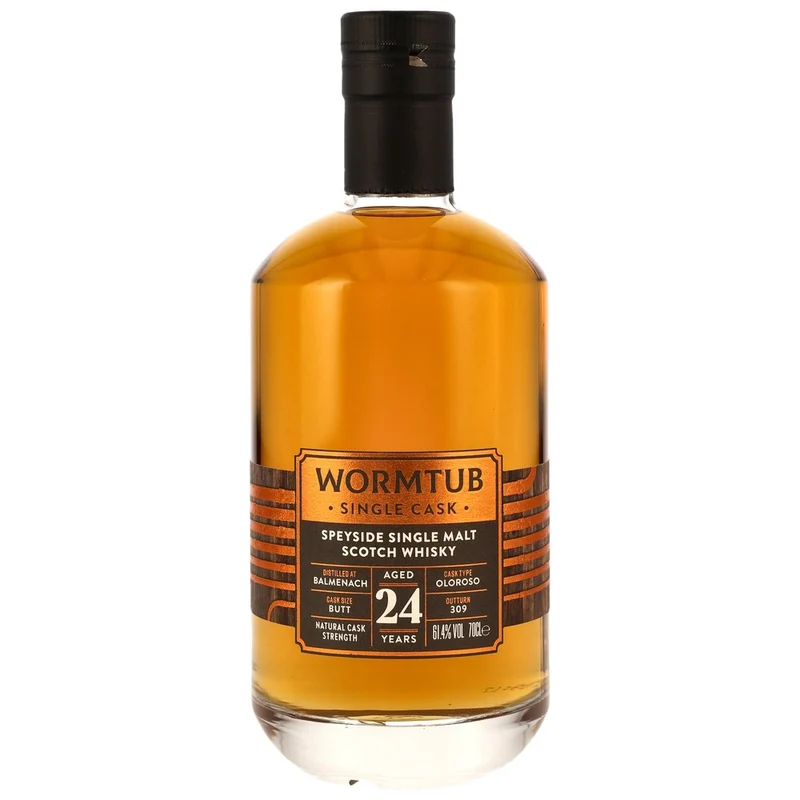 Balmenach 24 Jahre Wormtub Single Cask - Oloroso Sherry Butt Cask Strength 61,4% 0,7l
