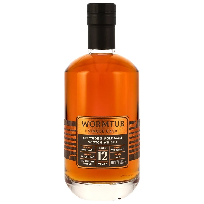 Mortlach 12 Jahre Wormtub Single Cask - PX Sherry Hogshead Cask Strength 61,6% 0,7l