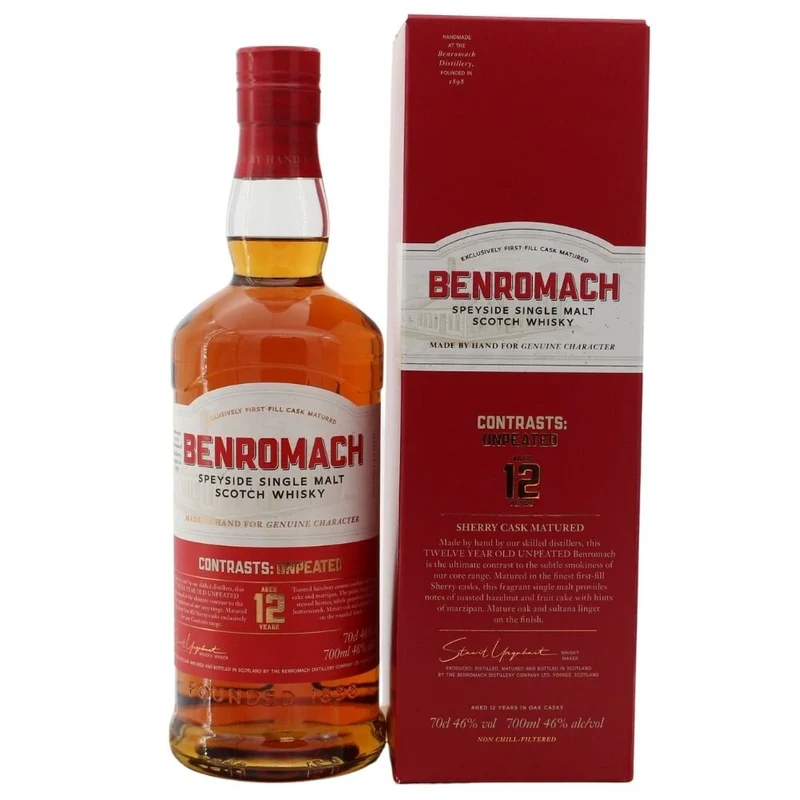 Benromach Contrast: Unpeated 12 Jahre 1st Fill Sherry Cask 46,0% 0,7l