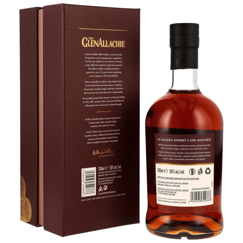 Glenallachie 19 Jahre - Masters of Wood - Ex-Solera Sherry Cask 50,0% 0,7l