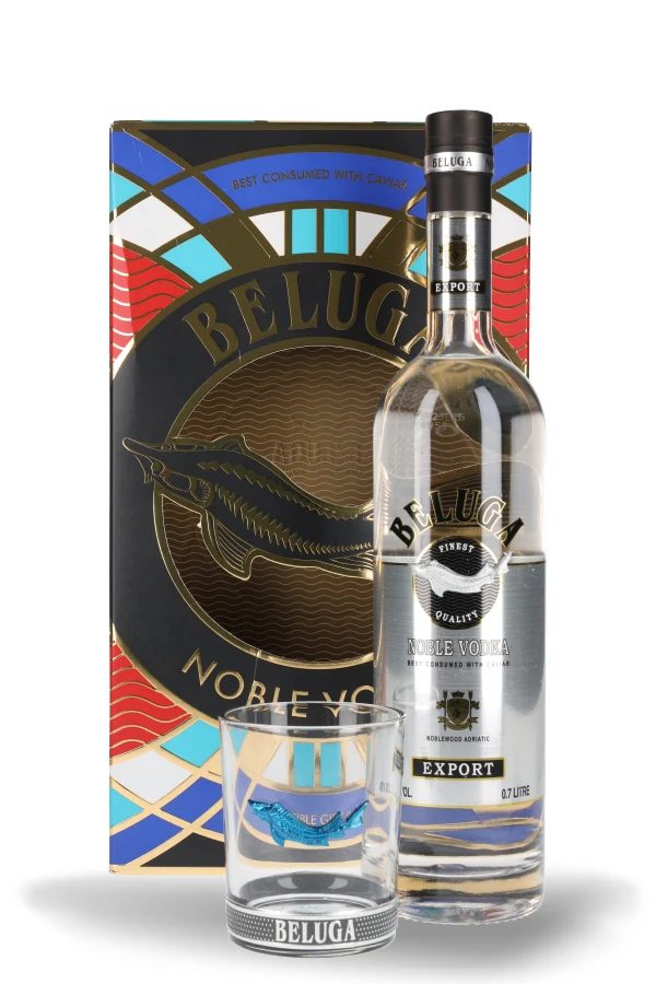 Beluga Noble Vodka Geschenkset 40% vol. 0.7l