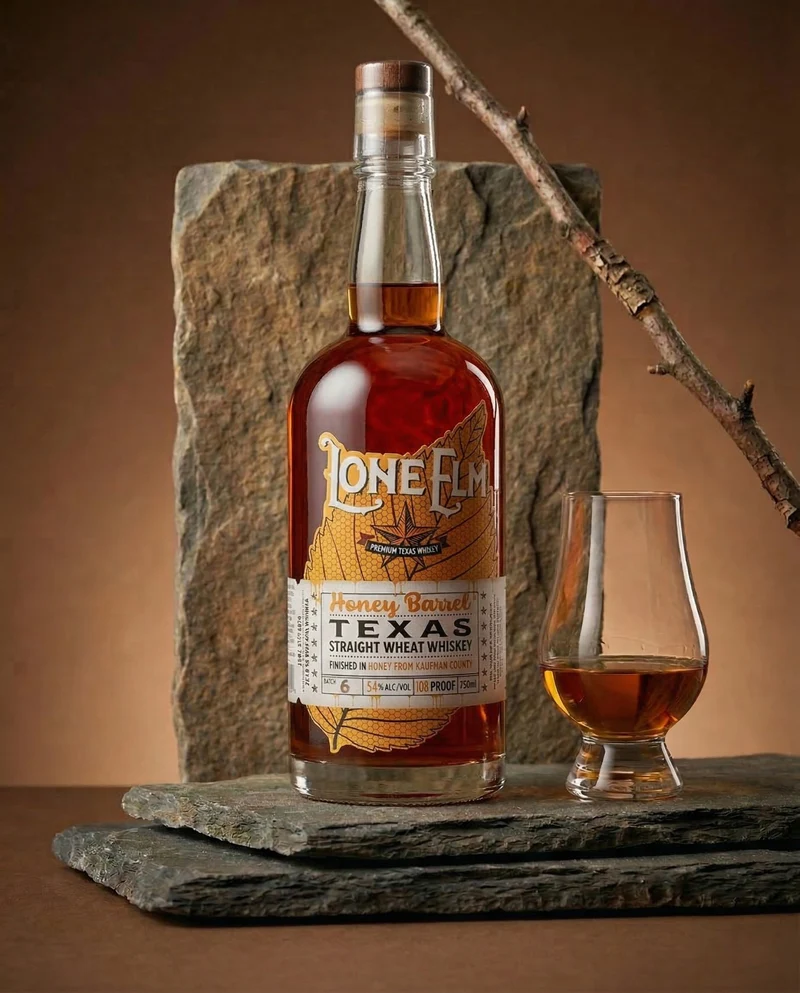 Lone Elm Straight Wheat Honey Barrel Finish 54%