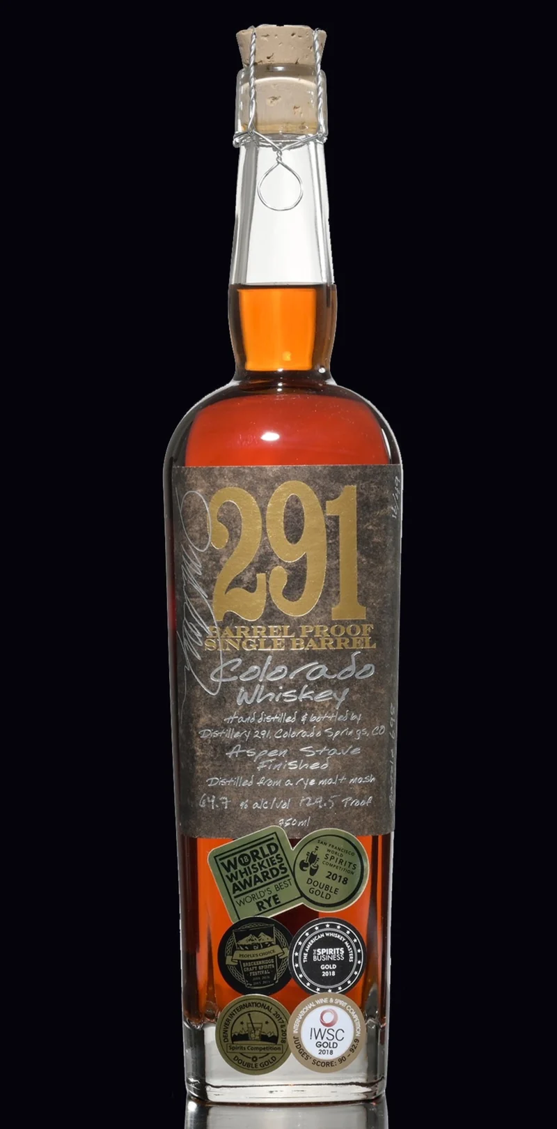 291 Colorado Whiskey (Rye) Barrel Proof/Single Barrel - 64,5%
