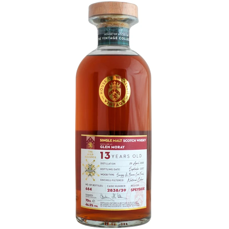 Whisky Single Malt Scotch Glen Moray 13 Jahre alt