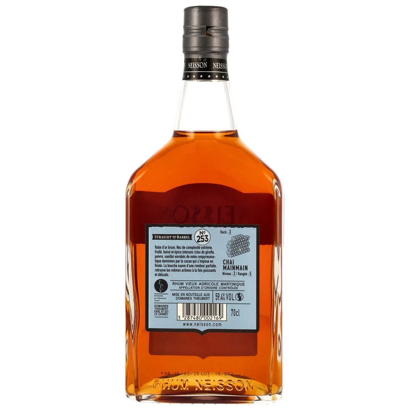 Neisson Rum 6 Jahre 2018/2025 - Neisson Rhum - XO Full Proof no253 Chai Mainmain La Maison - 59,4% 0,7l
