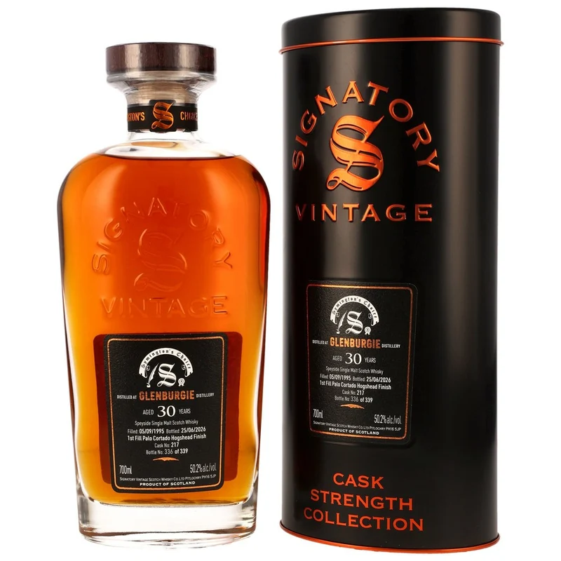 Glenburgie 30 Jahre 1995/2026 Cask Strength Collection - Sig Symingtons Choice - 1st Fill Palo Cortado Cask #217 50,2% 0,7l