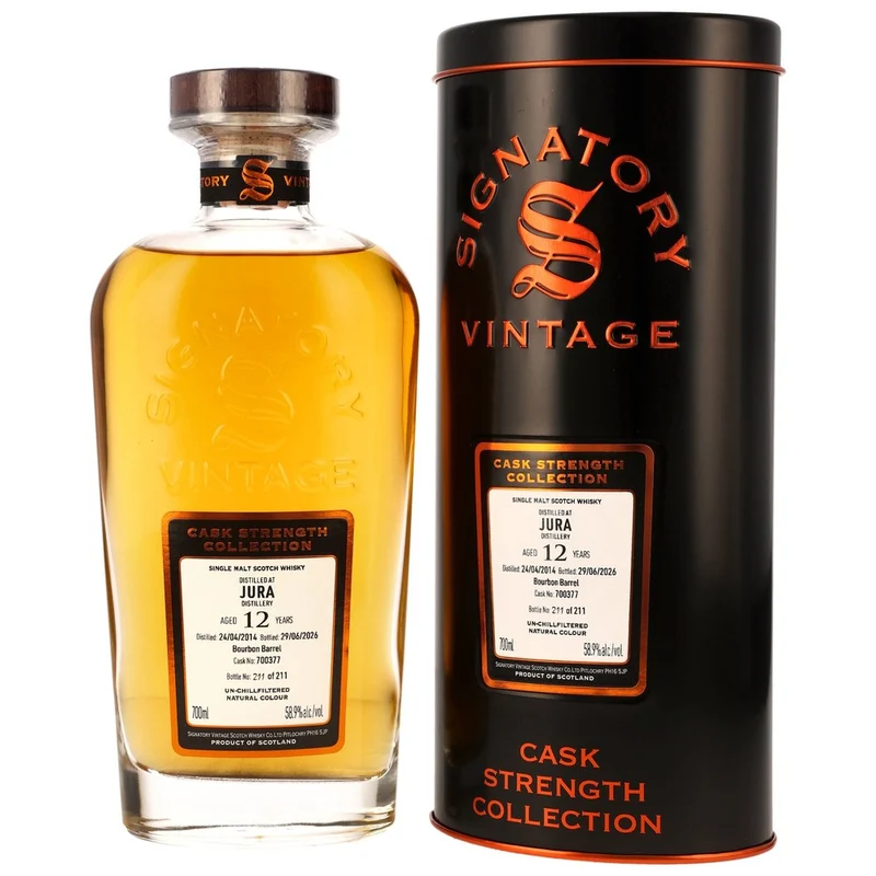 Isle of Jura 12 Jahre 2014/2026 Cask Strength Collection - SV Bourbon Barrel #700377 58,9% 0,7l