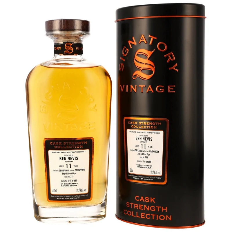 Ben Nevis 11 Jahre 2014/2026 2nd Fill Port Pipe #233 - SV CS 59,7% 0,7l