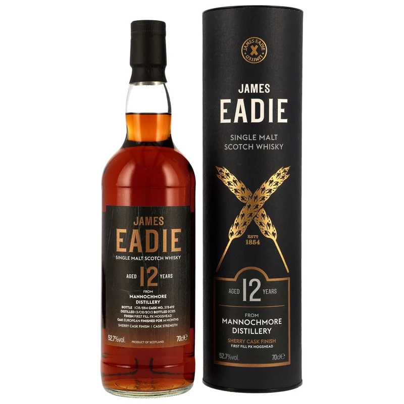 Mannochmore 12 Jahre 2013/2025 PX Hogshead #378492 - James Eadie 52,7% 0,7l