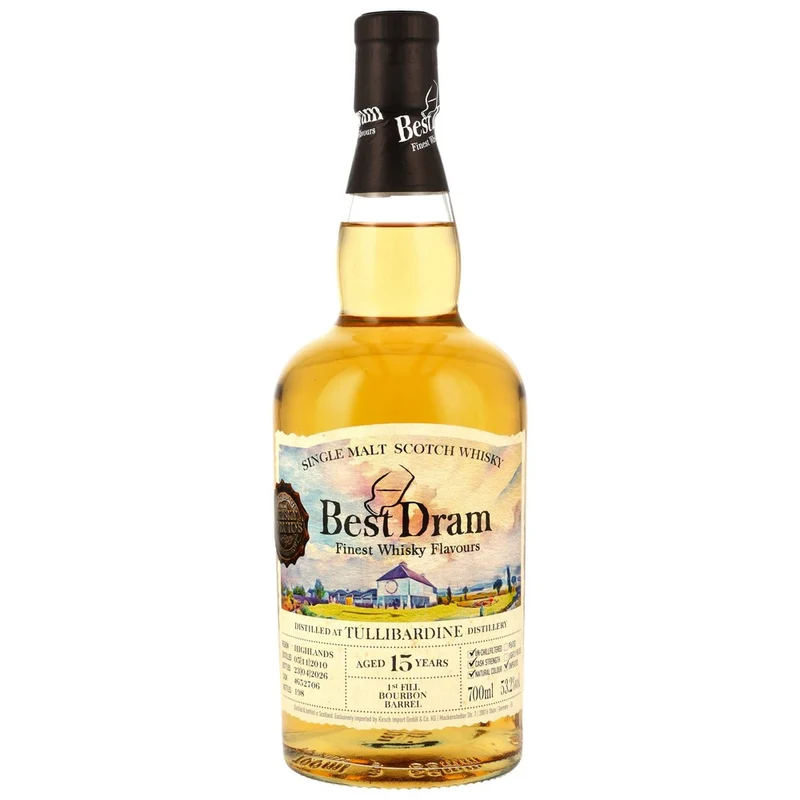 Tullibardine 15 Jahre 2010/2026 1st Fill Bourbon Barrel #652706 Best Dram 53,2% 0,7l