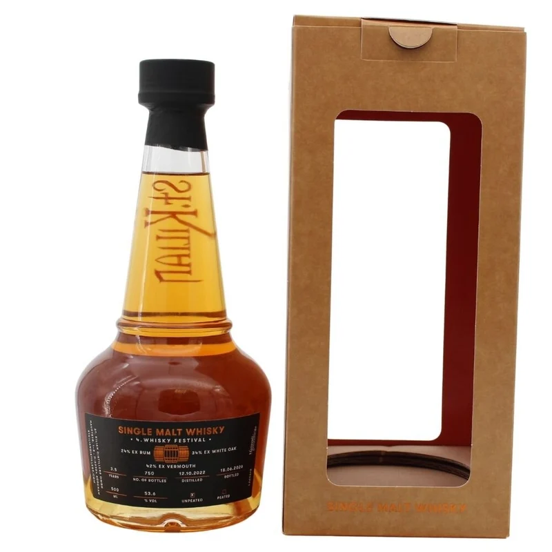 St. Kilian Sonderabfüllung Whiskyfestival Unpeated 53,6% 0,5l