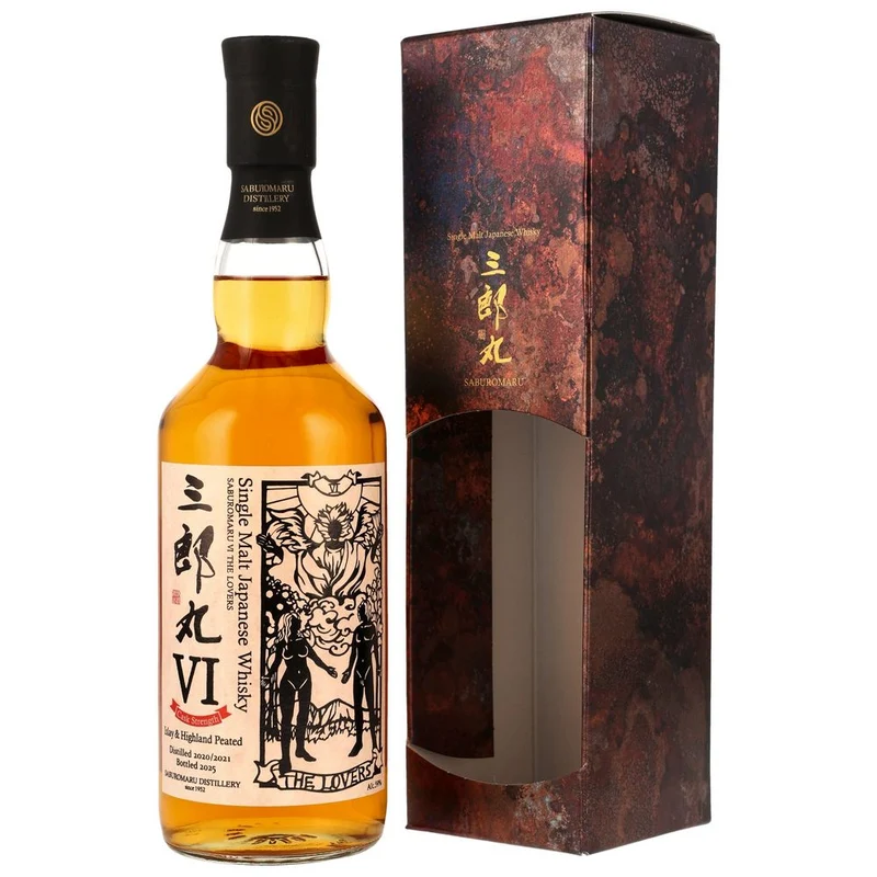 Saburomaru VI The Lovers - 2021/2025 - Cask Strength Islay & Highland Peated 59,0% 0,7l