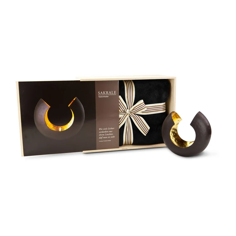 Abendstimmung – Geschenkset mit Fleecedecke & Teelicht