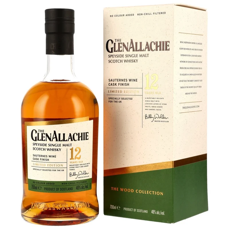GlenAllachie 12 Jahre Sauternes Wood Finish 48,0% 0,7l