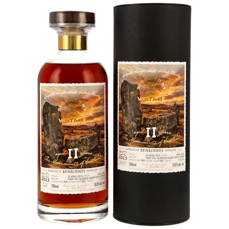 Benrinnes 11 Jahre 2015/2026 1st Fill Oloroso Sherry Butts Finish - SV Monuments of Scotland 50,8% 0,7l