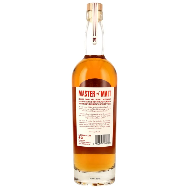 Secret Canadian Distillery 24 Jahre 2001/2026 Refill Sherry Butt - Master of Malt 67,0% 0,7l