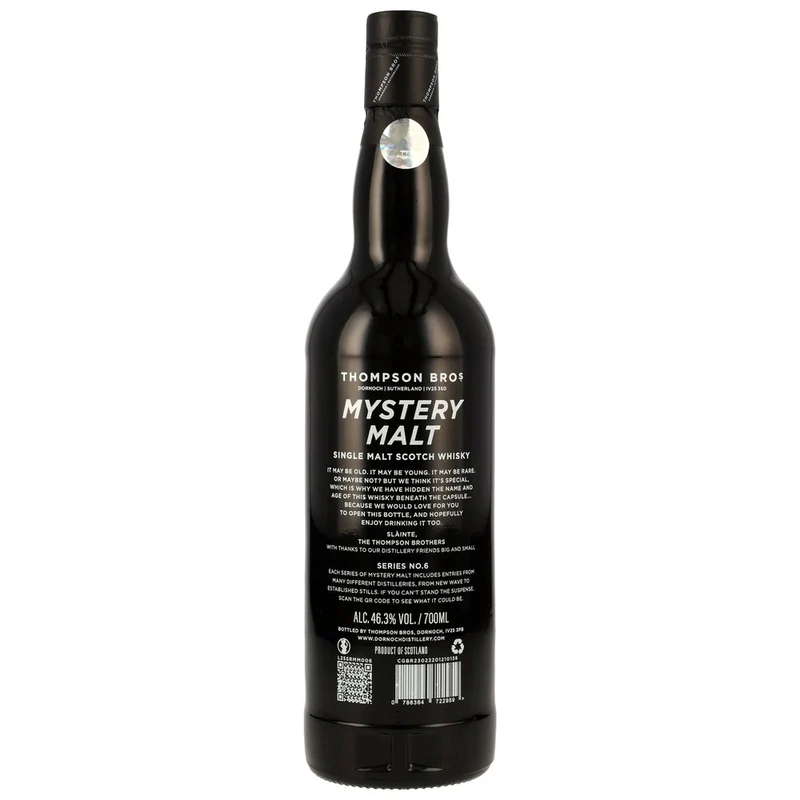 Mystery Malt Series #6 - Single Malt Scotch Whisky - Thompson Bros. 46,3% 0,7l