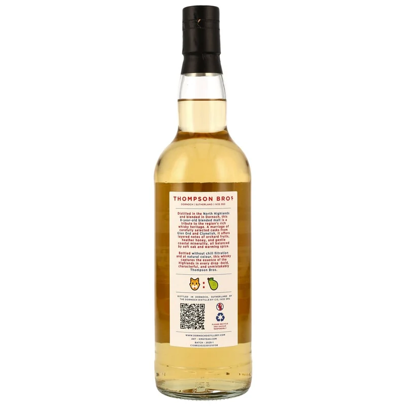 North Highland Blended Malt 8 Jahre Glen Ord & Clynelish Casks Thompson Bros 44,9% 0,7l