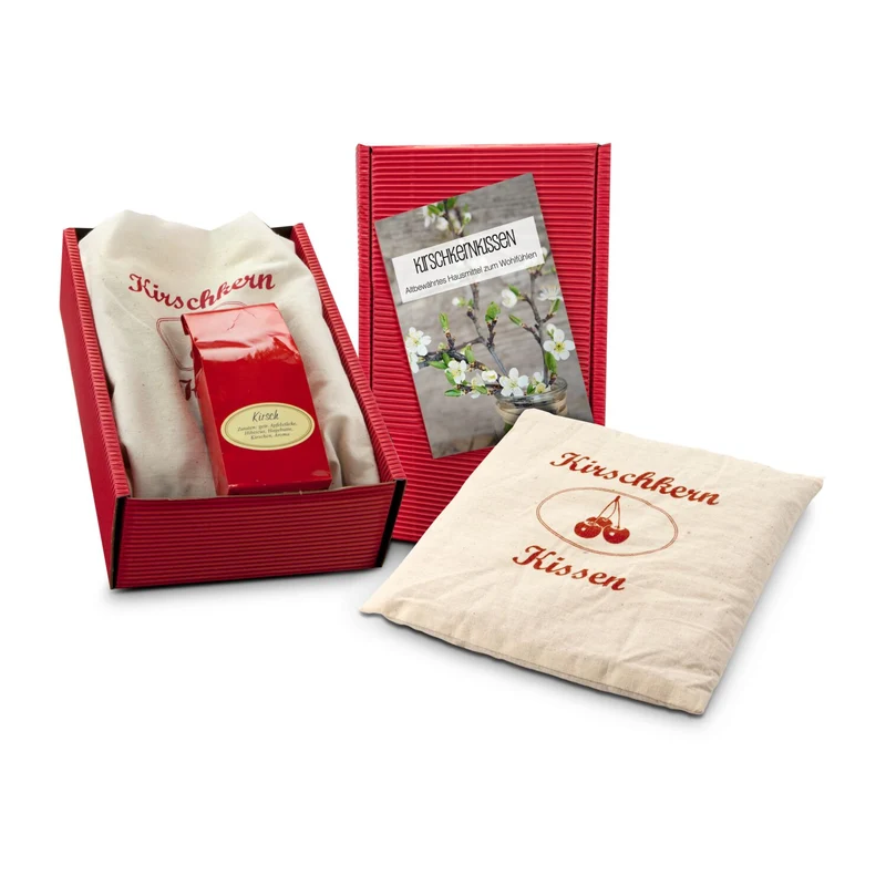 Kirschkernkissen – Wohlfühl-Geschenkset