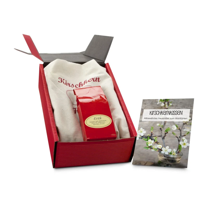 Kirschkernkissen – Wohlfühl-Geschenkset