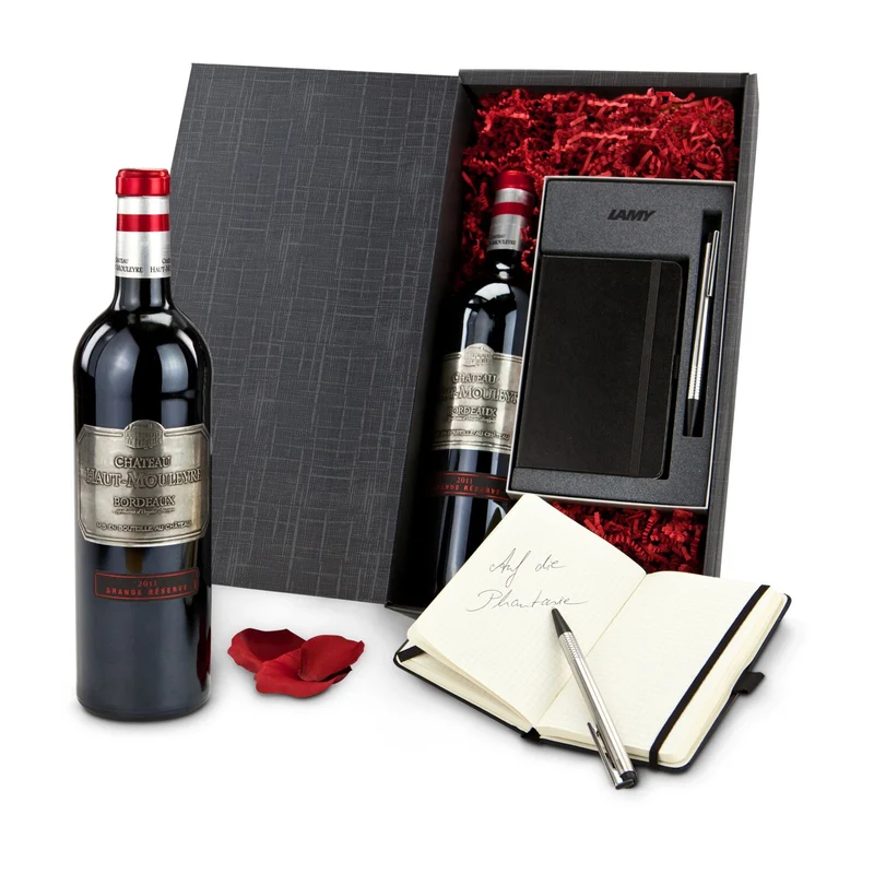 Edles Business Set – Geschenkset mit Schreibset & Bordeaux