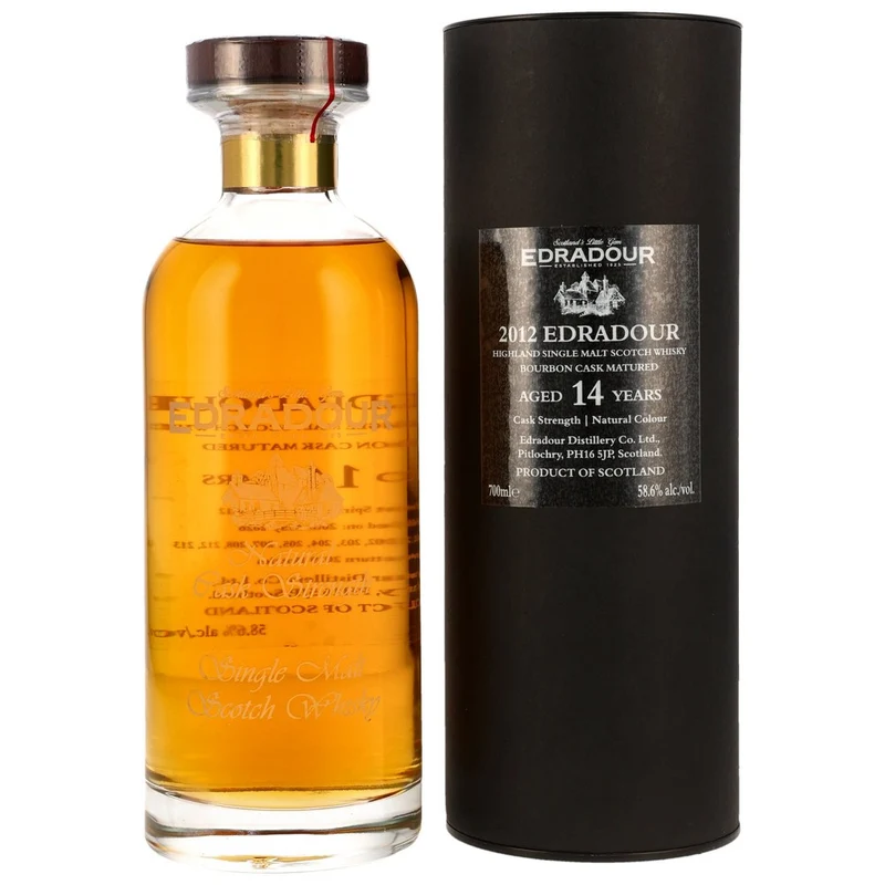 Edradour 2012/2026 - 14 Jahre. - Natural Cask Strength - Ibisco Bourbon 58,6% 0,7l