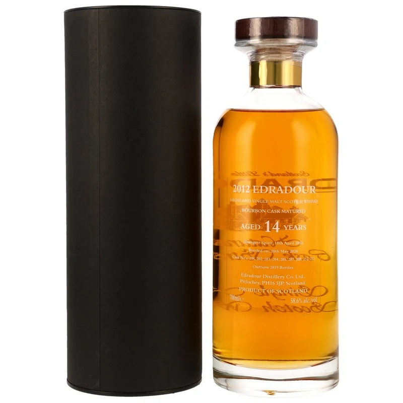 Edradour 2012/2026 - 14 Jahre. - Natural Cask Strength - Ibisco Bourbon 58,6% 0,7l