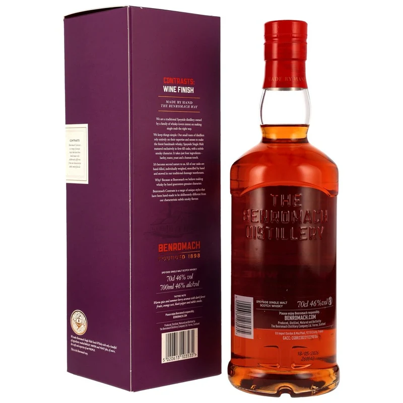 Benromach Contrasts: Cote-Rotie Wine Cask Finish - 2014/2026 - 12 Jahre. 46,0% 0,7l