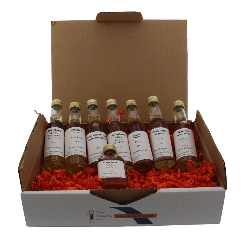 Springbank Campbeltown Sampleset ~58% 7x 4cl 1x 2cl