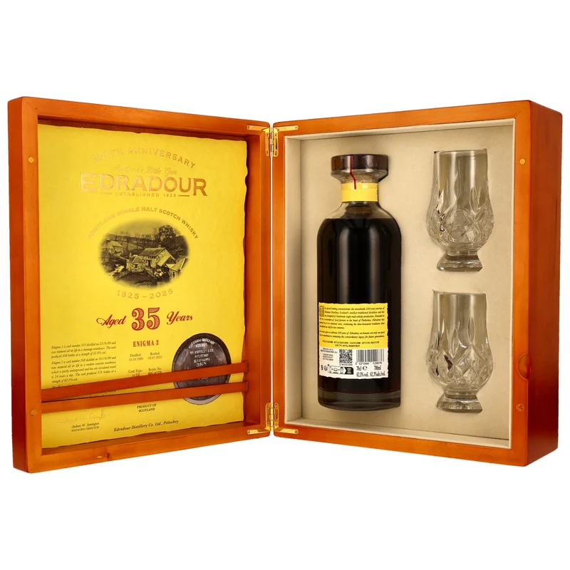 Edradour 35 Jahre 1989/2025 Enigma Part 2 1st Fill Sherry Butt #368 200th Aniversary 62,3% 0,7l