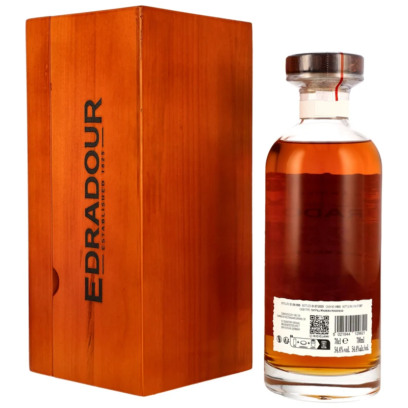 Edradour 25 Jahre 1999/2025 1st Fill Madeira Cask #903 200th Aniversary 54,4% 0,7l