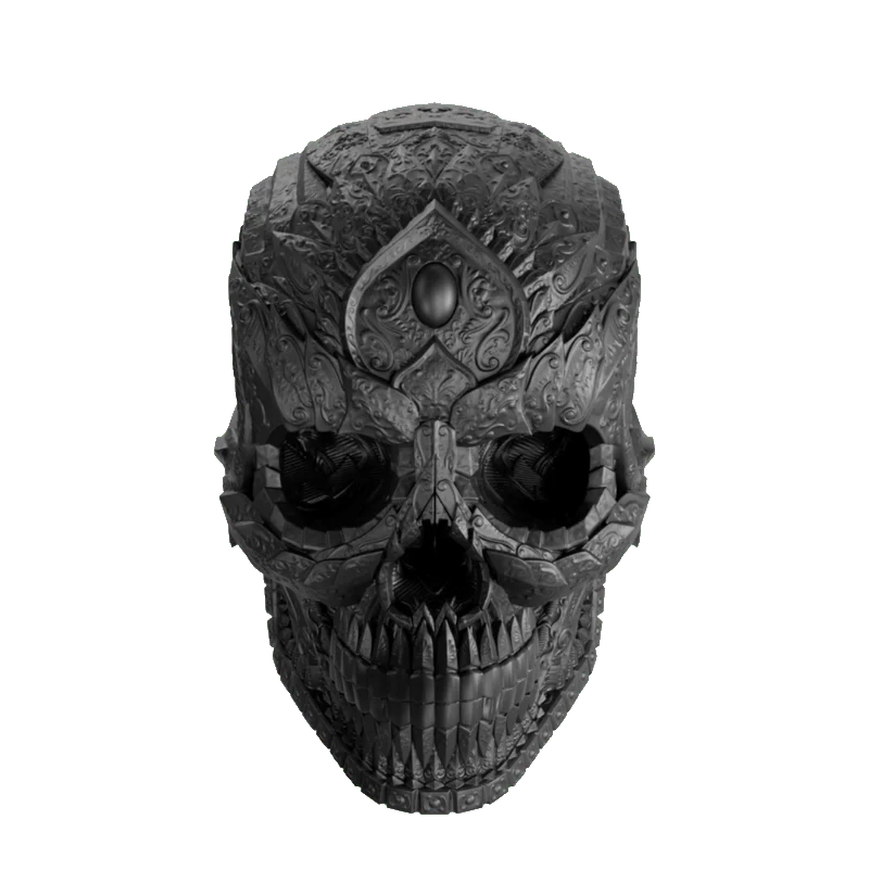 Amuerte Mattschwarzer Totenkopf