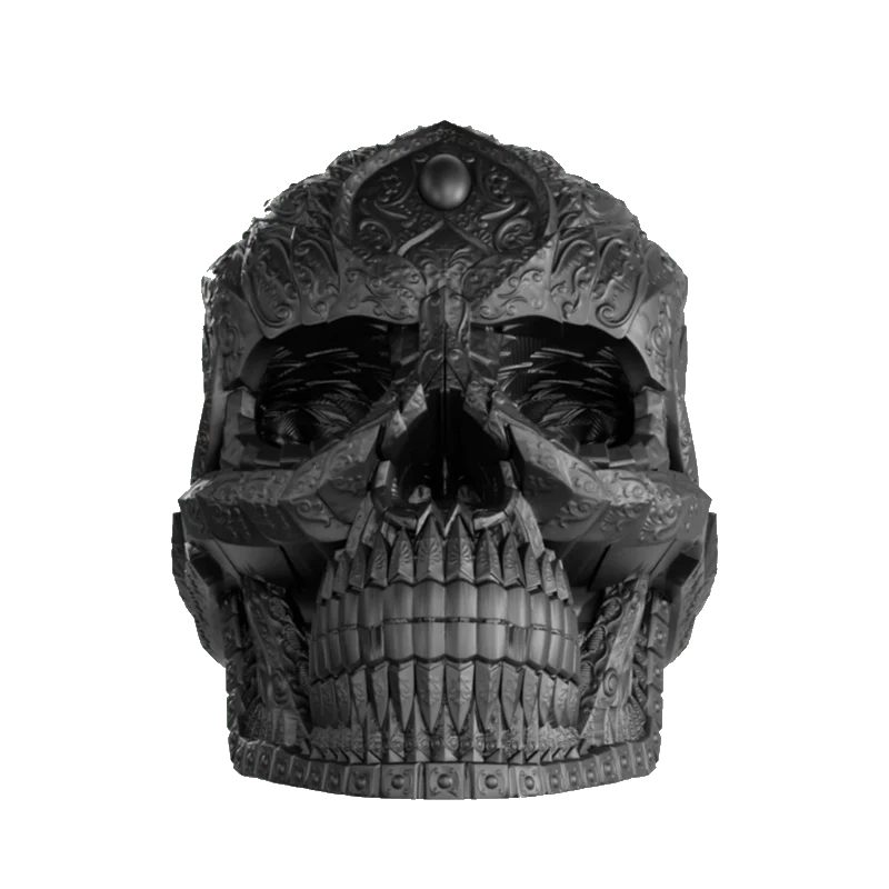 Amuerte Mattschwarzer Totenkopf