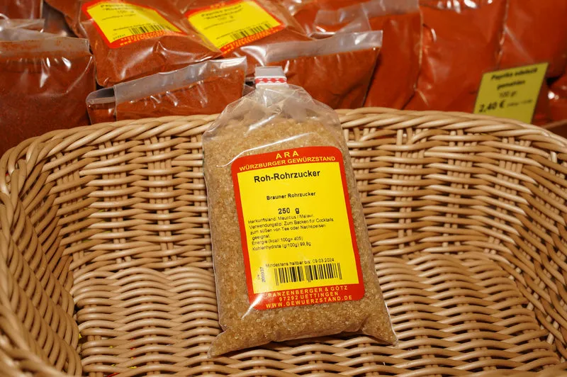 Rohrzucker ( Brauner Roh-Rohrzucker)