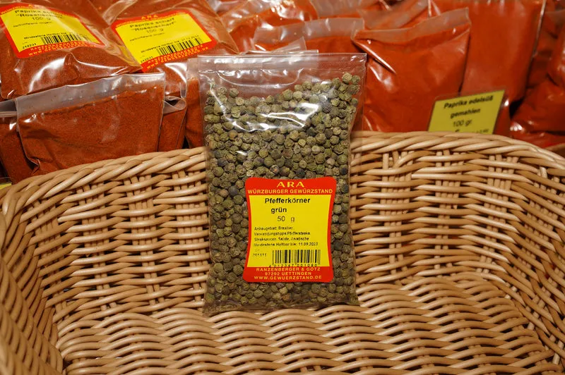 Pfefferkörner grün