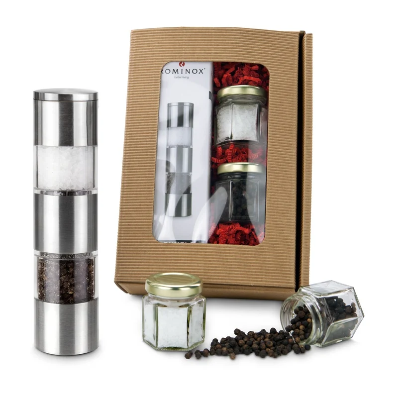 Salz & Pfeffer – Geschenkset mit Kombimühle & Füllung