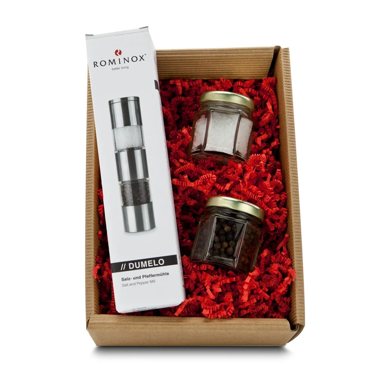Salz & Pfeffer – Geschenkset mit Kombimühle & Füllung