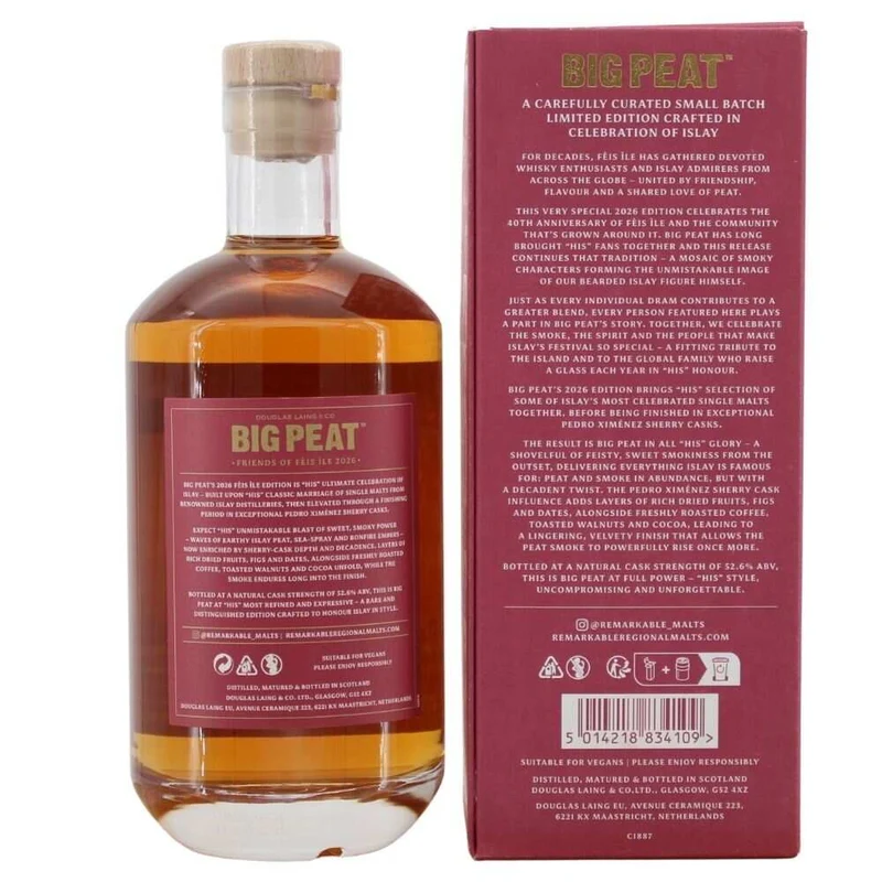 Big Peat Friends of Fèis ìle 2026 Small Batch 52,6% 0,7l