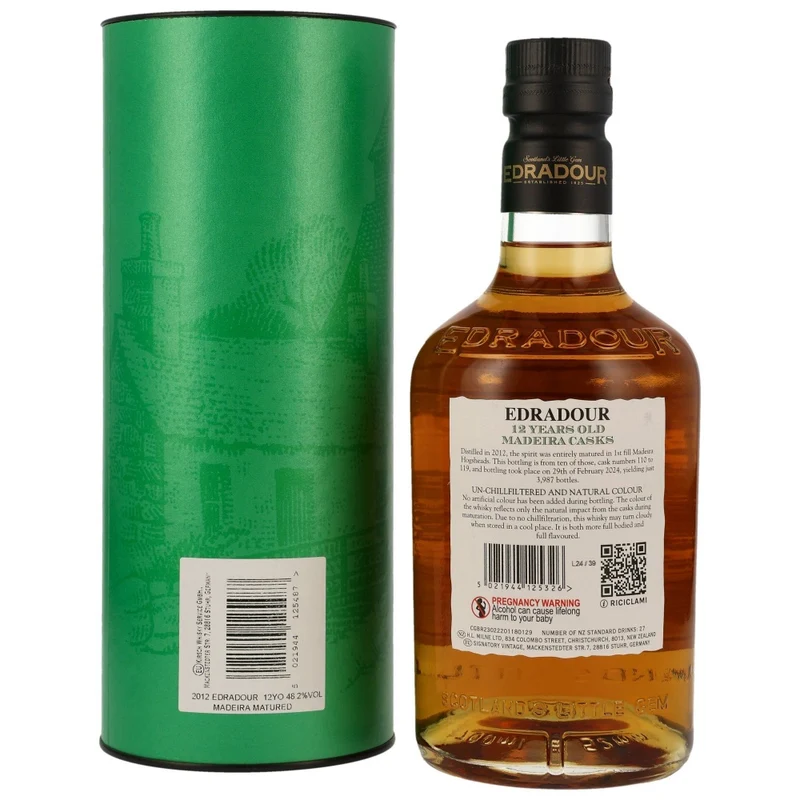 Edradour 12 Jahre 2012/2024 Madeira Casks #110-119 48,2% 0,7l