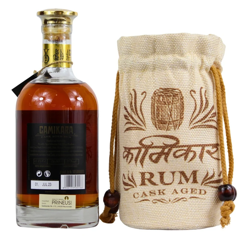 Camikara 8 Jahre Indian Pure Cane Juice Rum 42,8% 0,7l